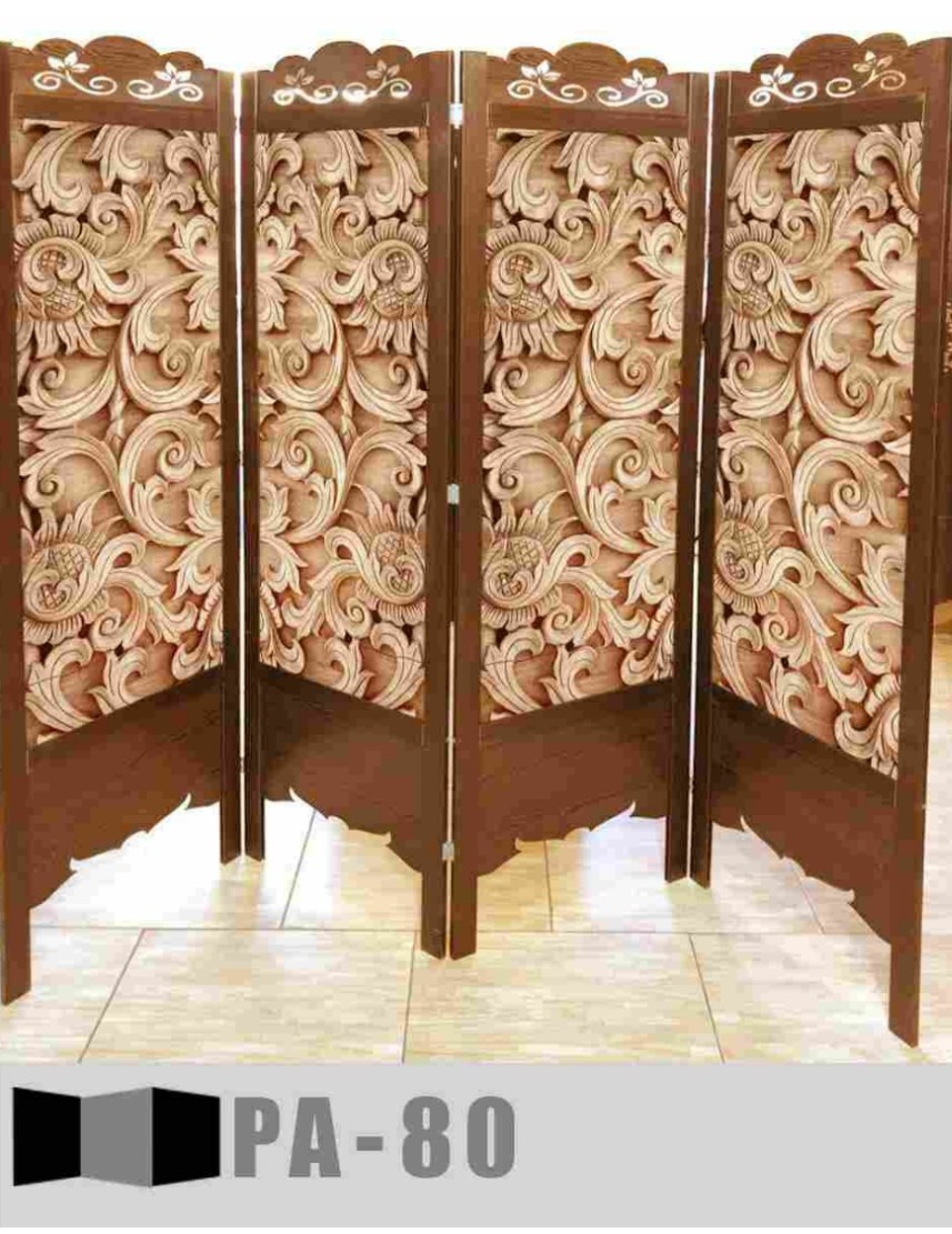 پاراوان پارتیشن کاغذ دیواری متحرک مدل80