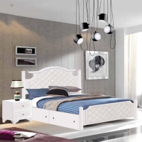 تخت خواب دو نفره MDF وکیوم مدل روژان