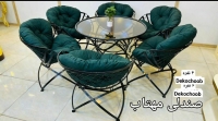 میز و صندلی مهتاب 6نفره